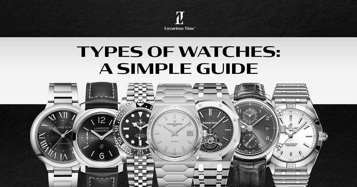 Types of Watches: A Simple Guide – Lux Time Inc