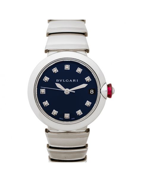 Bvlgari Lvcea Automatic Blue Dial Diamond Ladies Watch