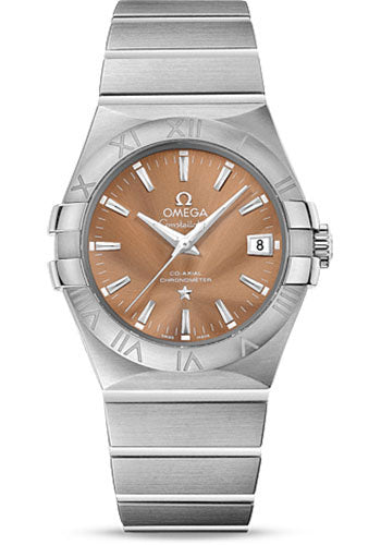 Omega Constellation Co-Axial Watch - 35 mm Steel Case - Bronze Dial - 123.10.35.20.10.001