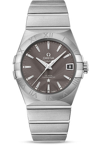 Omega Constellation Co-Axial Watch - 38 mm Steel Case - Grey Dial - 123.10.38.21.06.001