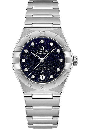 Omega Constellation Omega Co-Axial Master Chronometer - 29 mm Steel Case - Blue Glass Diamond Dial - 131.10.29.20.53.001