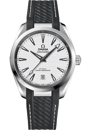 Buy omega aqua terra rubber strap hotsell