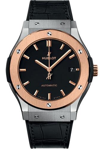 Hublot Classic Fusion Titanium King Gold Watch - 45 mm - Black Dial-511.NO.1181.LR