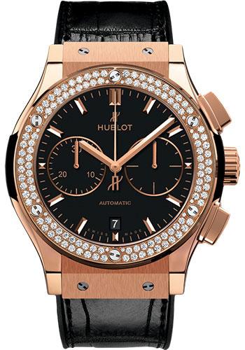 Hublot Classic Fusion Chronograph King Gold Diamond Watch-521.OX.1181.LR.1104