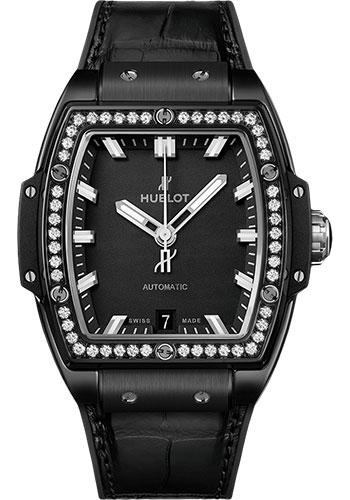 Hublot Spirit Of Big Bang Black Magic Diamonds Watch - 39 mm - Black Dial-665.CX.1170.LR.1204