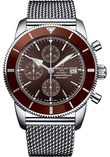 Breitling Superocean Heritage Chronograph 46 Watch - Steel - Copperhead Bronze Dial - Steel Bracelet - A13312331Q1A1