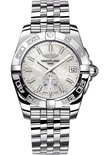 Breitling Galactic 36 Automatic Watch - Steel - Mother-Of-Pearl Dial - Steel Bracelet - A3733012/A788/376A