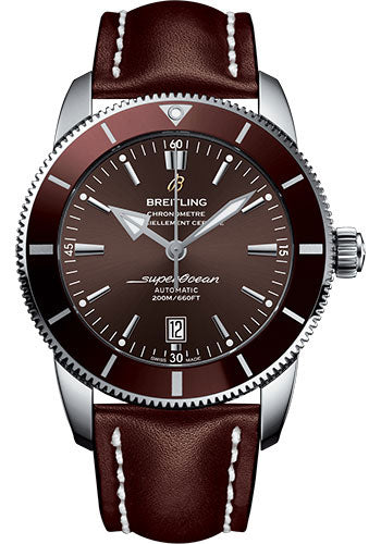 Breitling Superocean Heritage II 46 Watch - Steel Case - Copperhead Bronze Dial - Brown Leather Strap - AB202033/Q618/444X/A20D.1