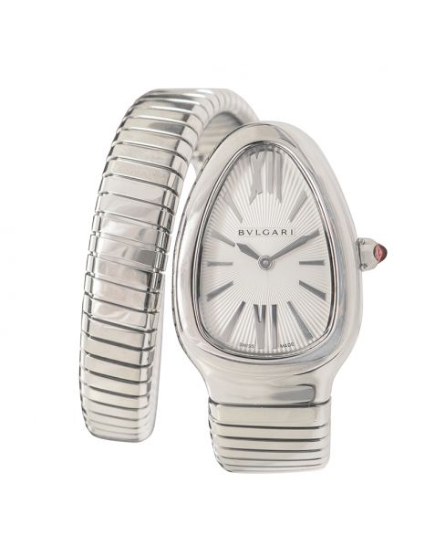 Bvlgari Serpenti Silver Dial Stainless Steel Ladies Watch101817