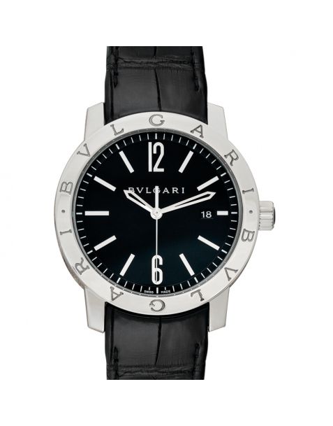 Bvlgari Automatic Black Dial Stainless Steel Men's Watch