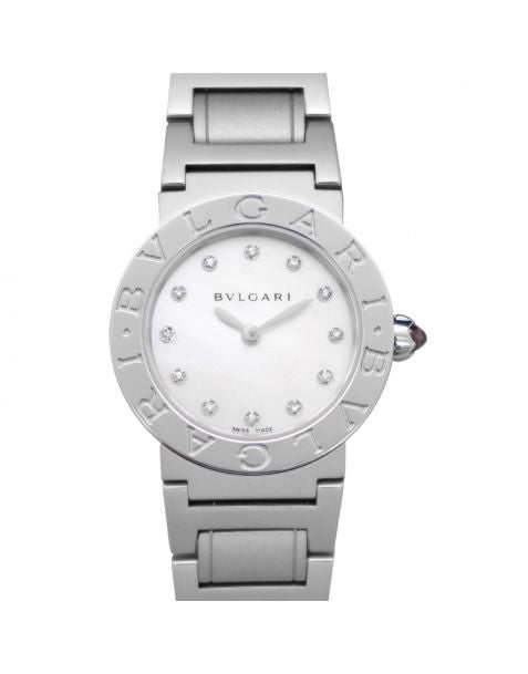 Bvlgari Quartz Mother of Pearl Dial Diamond Ladies Watch