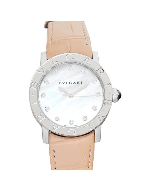 Bvlgari Automatic Mother of pearl Dial Stainless Steel Ladies Watch