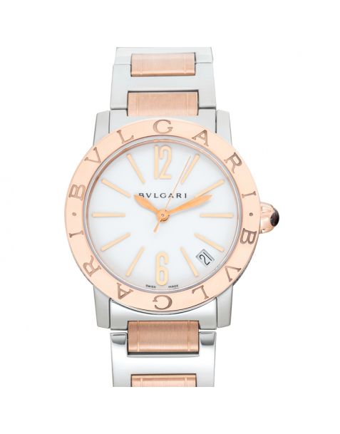 Bvlgari Automatic White Dial Stainless Steel Ladies Watch