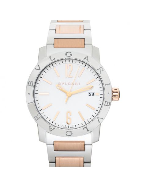 Bvlgari Automatic White Dial Stainless Steel Men's Watch