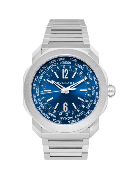 Bvlgari Octo Automatic Blue Dial Stainless Steel Men's Watch