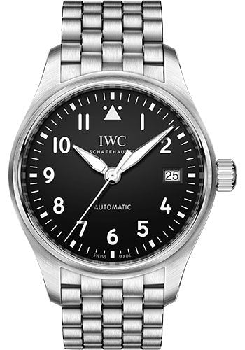 IWC Pilot s Watch Automatic 36 36.0 mm Stainless Steel Case Black Lux Time Inc