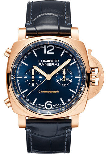 Panerai Luminor Chrono Goldtech Blu Notte 44mm Polished