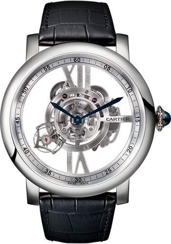 Cartier Rotonde de Cartier Astrotourbillon Skeleton Watch - 47 mm White Gold Case - W1556250