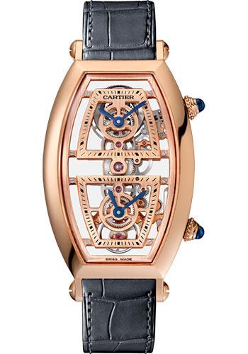 Cartier Tonneau Skeleton Xl Watch - 52.4 mm Pink Gold Case - Skeleton Lux Time Inc Cartier Tonneau Skeleton Xl Watch - 52.4 mm Pink Gold Case - Skeleton Lux Time Inc